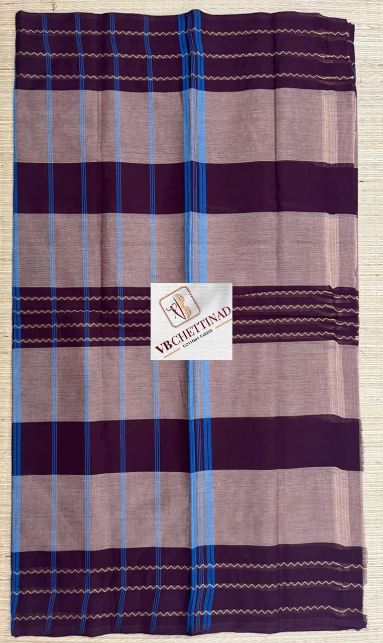 Chettinad body thread work cotton sarees Image 2